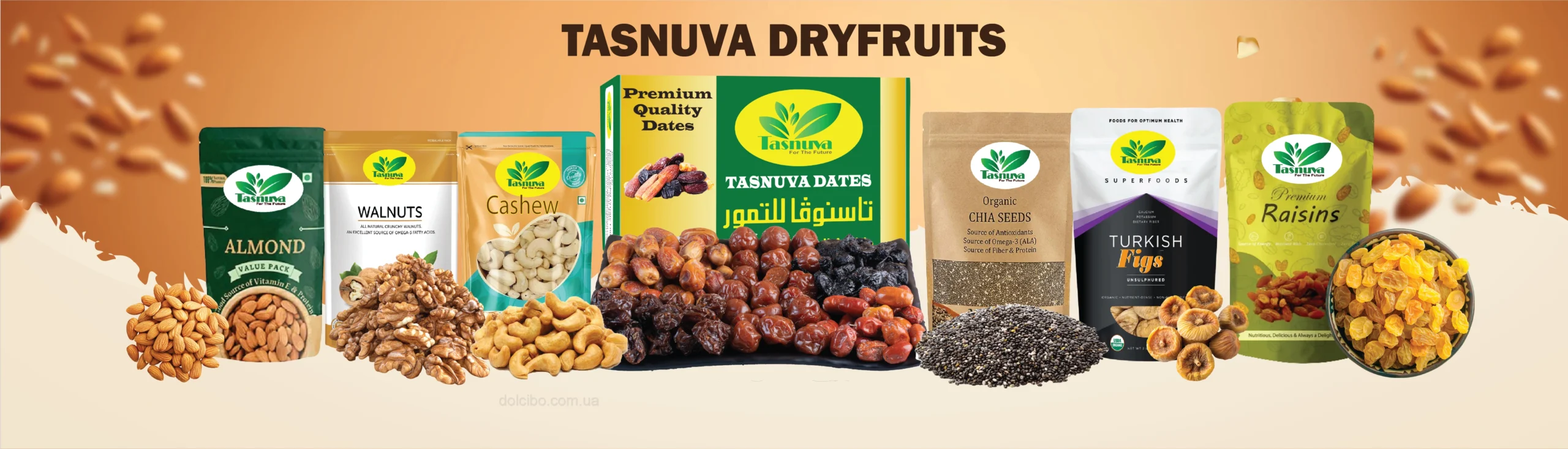 Wholesale Dryfruits Website Banner TasnuvaGlobal