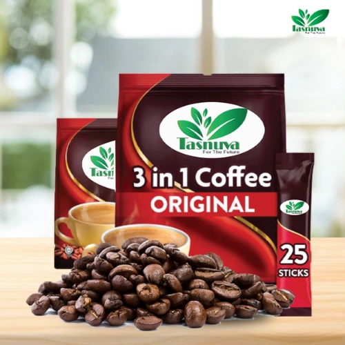 Tasnuva Foods Original Coffee 3 in 1 Product of Malaysia Wholesale Price